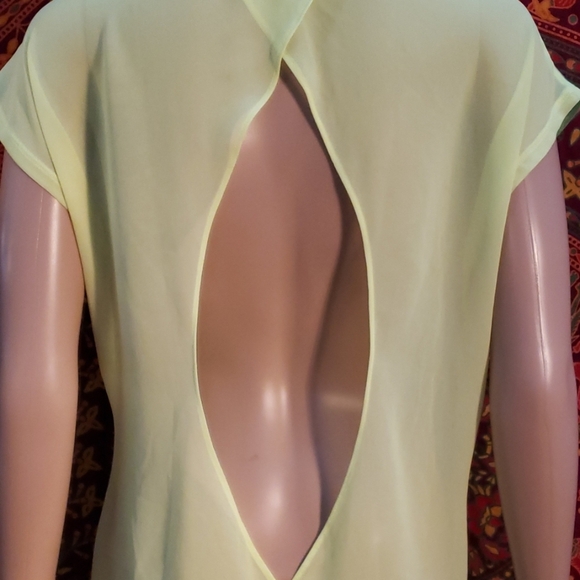 Express burnout sheer open back top size large - Picture 4 of 6